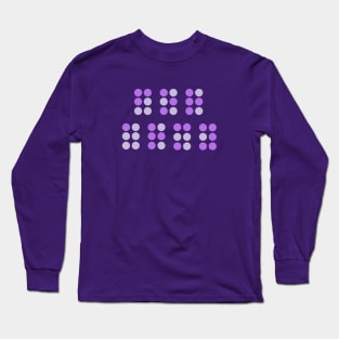 For ARMY Purple Braille (The Astronaut by Jin of BTS) Long Sleeve T-Shirt